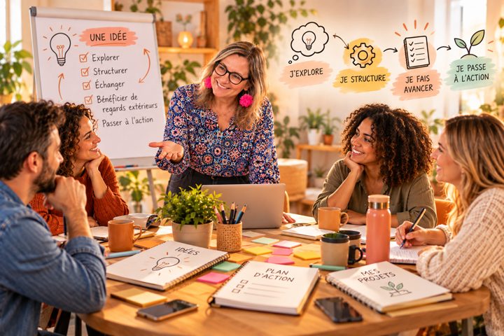 L'Atelier des idées : explorer, structurer, faire avancer, passer à l'action
