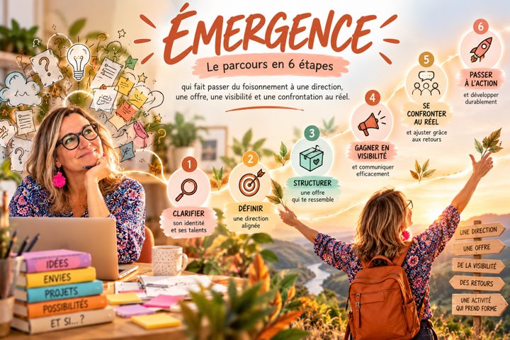 ÉMERGENCE, le parcours en 6 étapes
