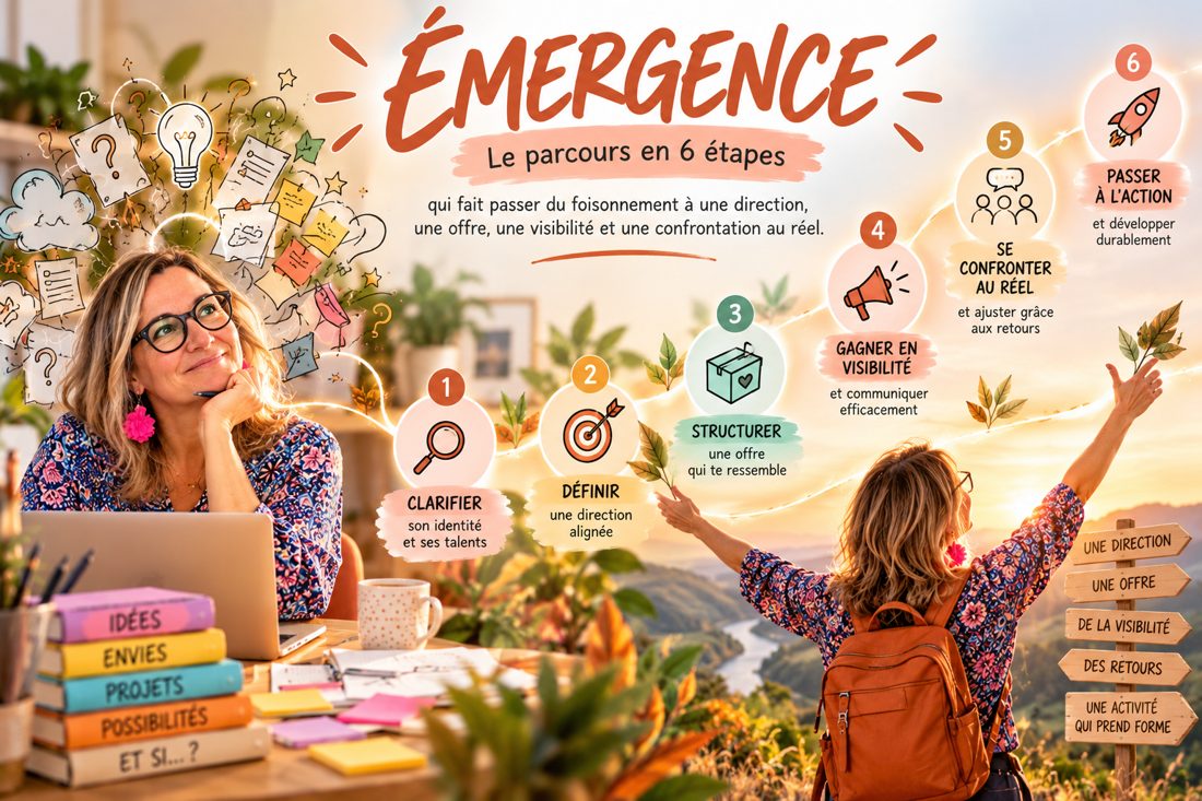 ÉMERGENCE, le parcours en 6 étapes
